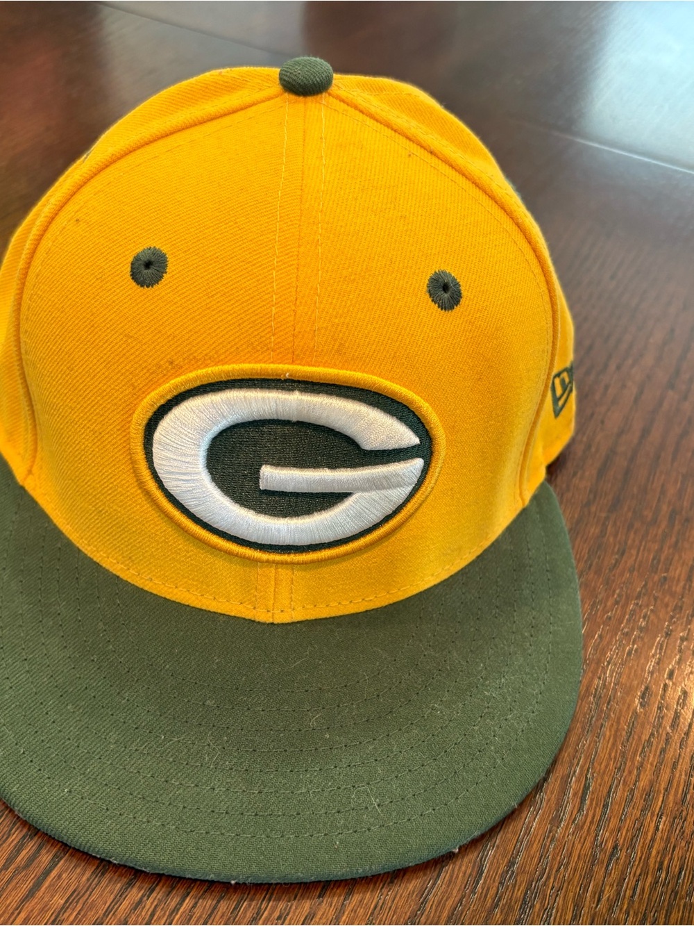 New Era Green Bay Packers Yellow and Green Snapback Hat